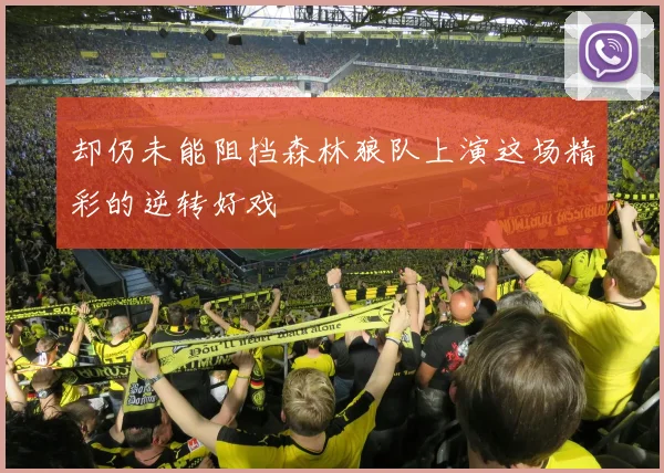 却仍未能阻挡森林狼队上演这场精彩的逆转好戏